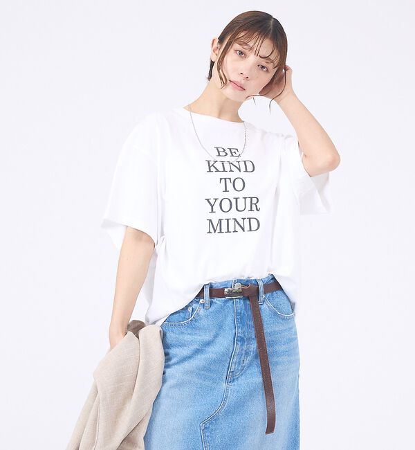 abahouse mavie「ロゴタックTシャツ」|Tシャツ・カットソー|