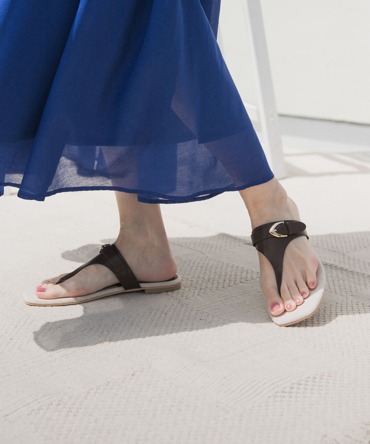 URBAN RESEARCH DOORS「キャンバスコンビトングサンダル」|サンダル|