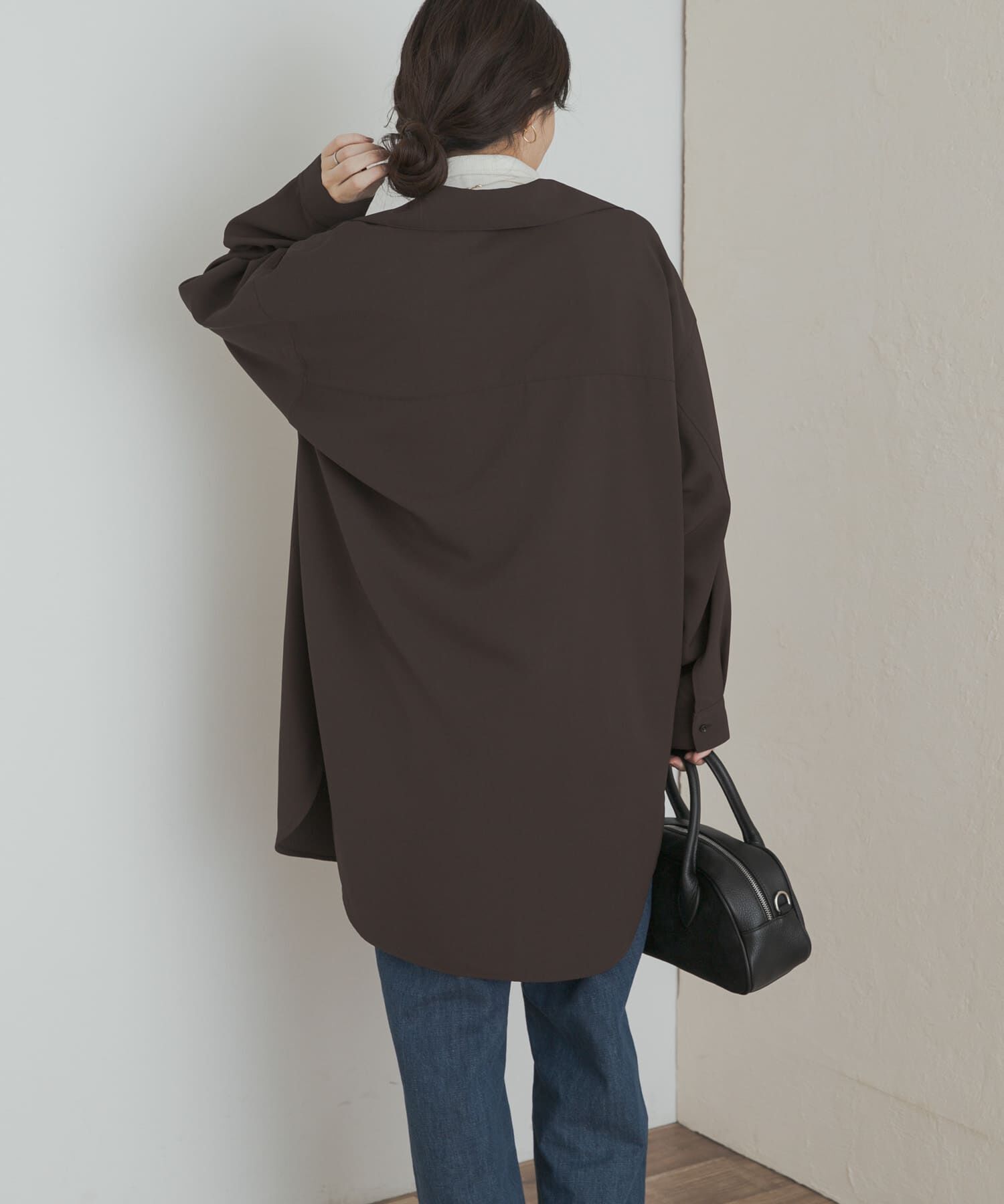 URBAN RESEARCH DOORS「スキッパーチュニックシャツ」|シャツ・ブラウス|