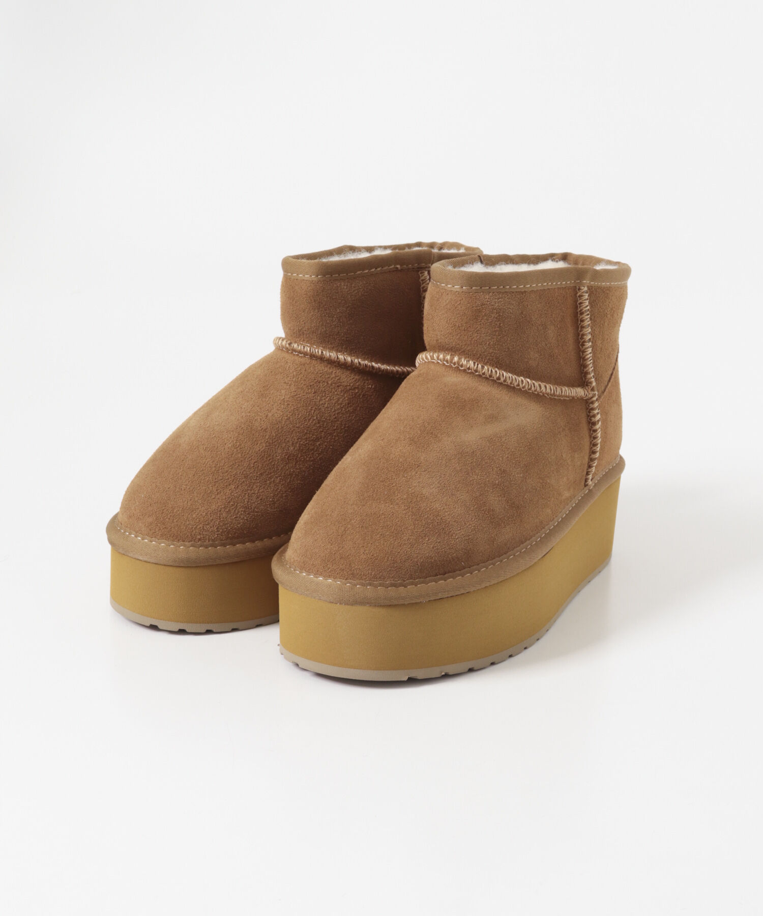 RODE SKO「EMU　PLATFORM MICRO WOOL」|ショートブーツ|