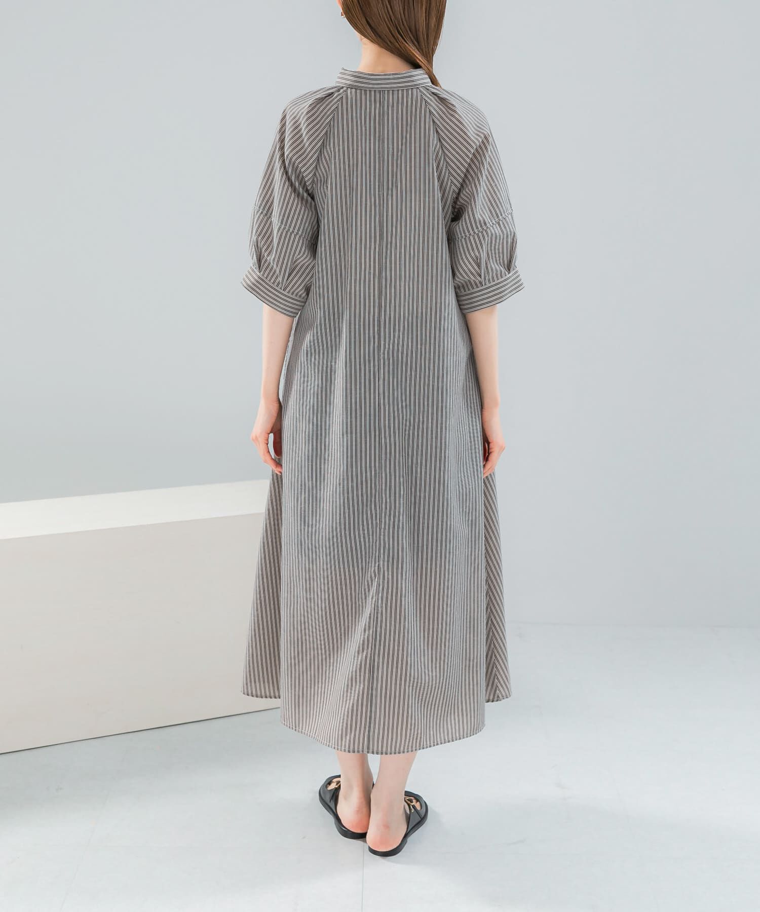 URBAN RESEARCH ROSSO「『WEB限定』イージーリネンシャツワンピース」|ワンピース|
