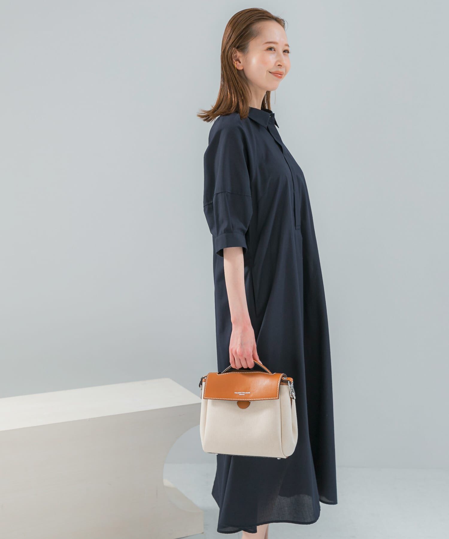 URBAN RESEARCH ROSSO「『WEB限定』イージーリネンシャツワンピース」|ワンピース|