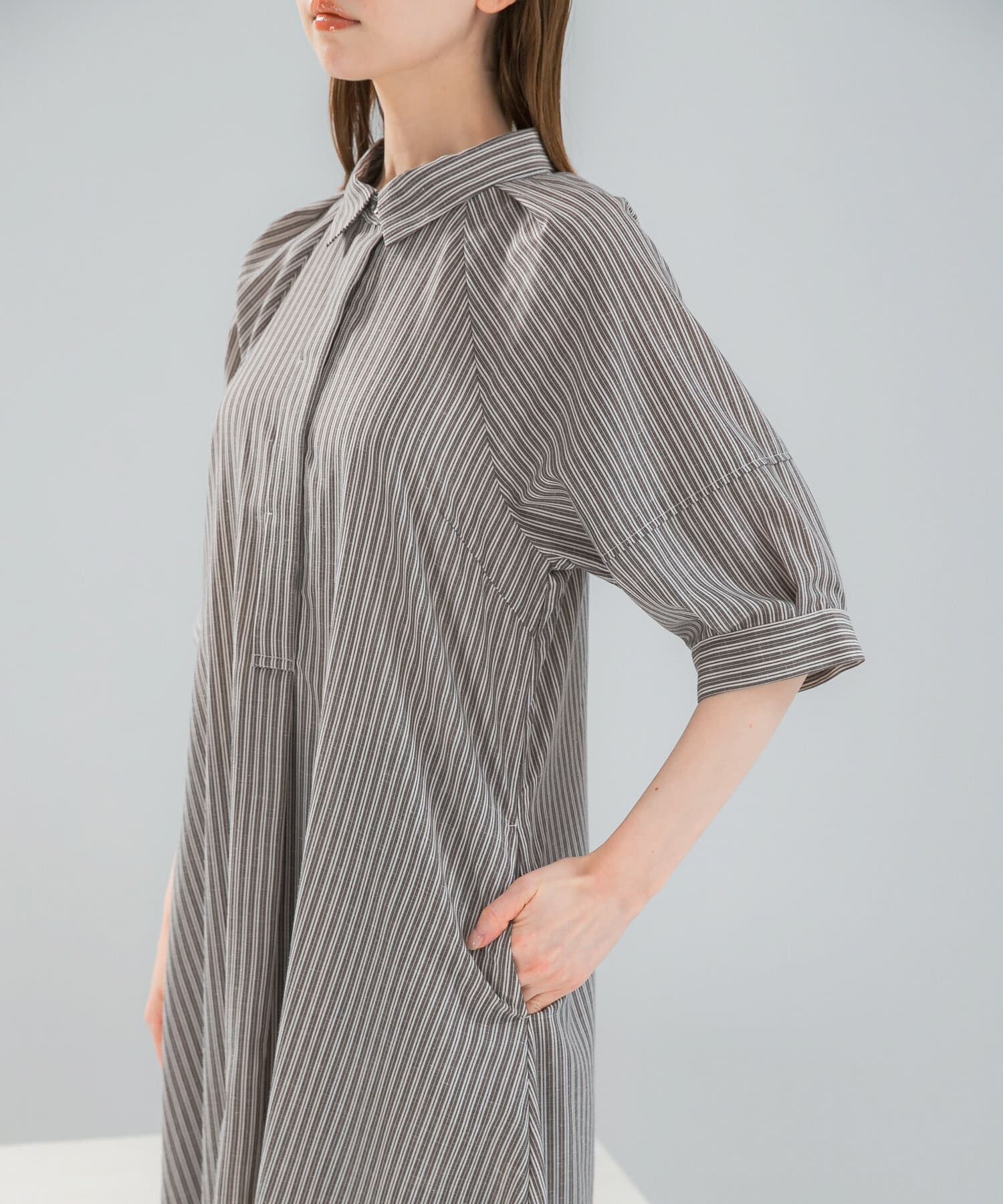 URBAN RESEARCH ROSSO「『WEB限定』イージーリネンシャツワンピース」|ワンピース|