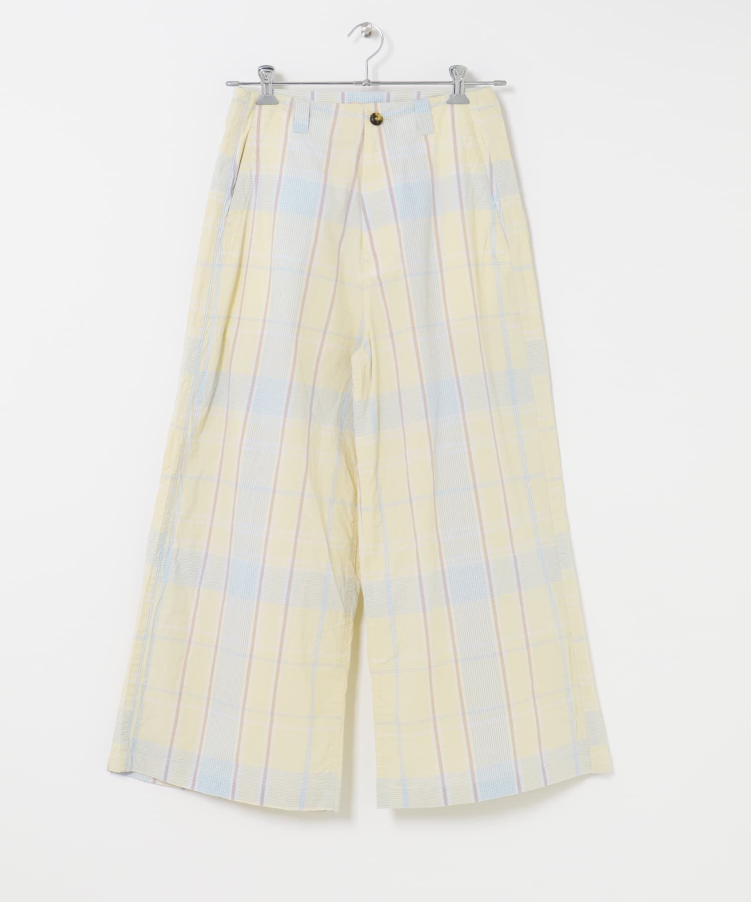 URBAN RESEARCH DOORS「MEYAME　CHECK SIDE LINE WIDE PANTS」|その他|