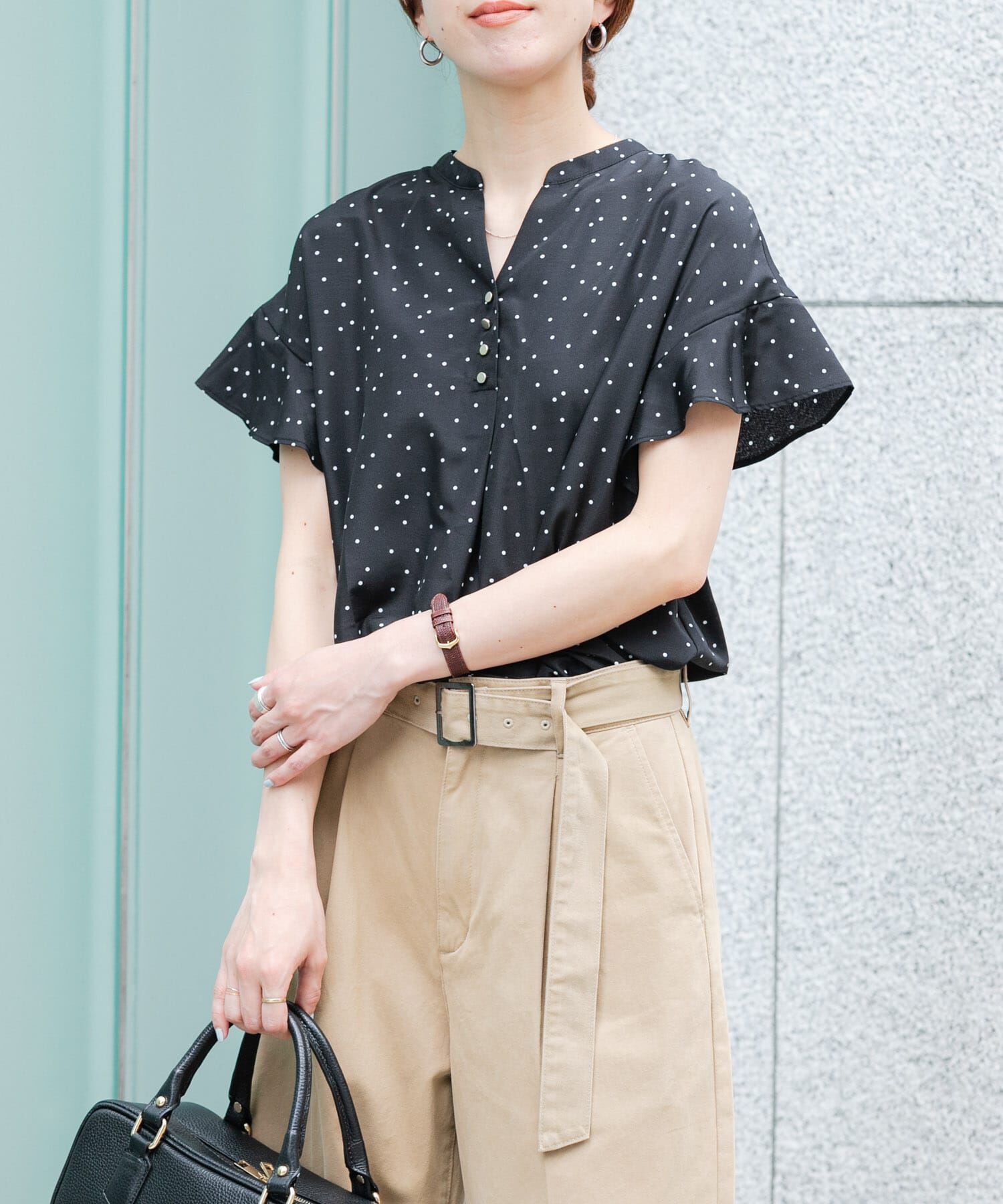URBAN RESEARCH「フレンチスリーブスキッパーブラウス」|シャツ・ブラウス|