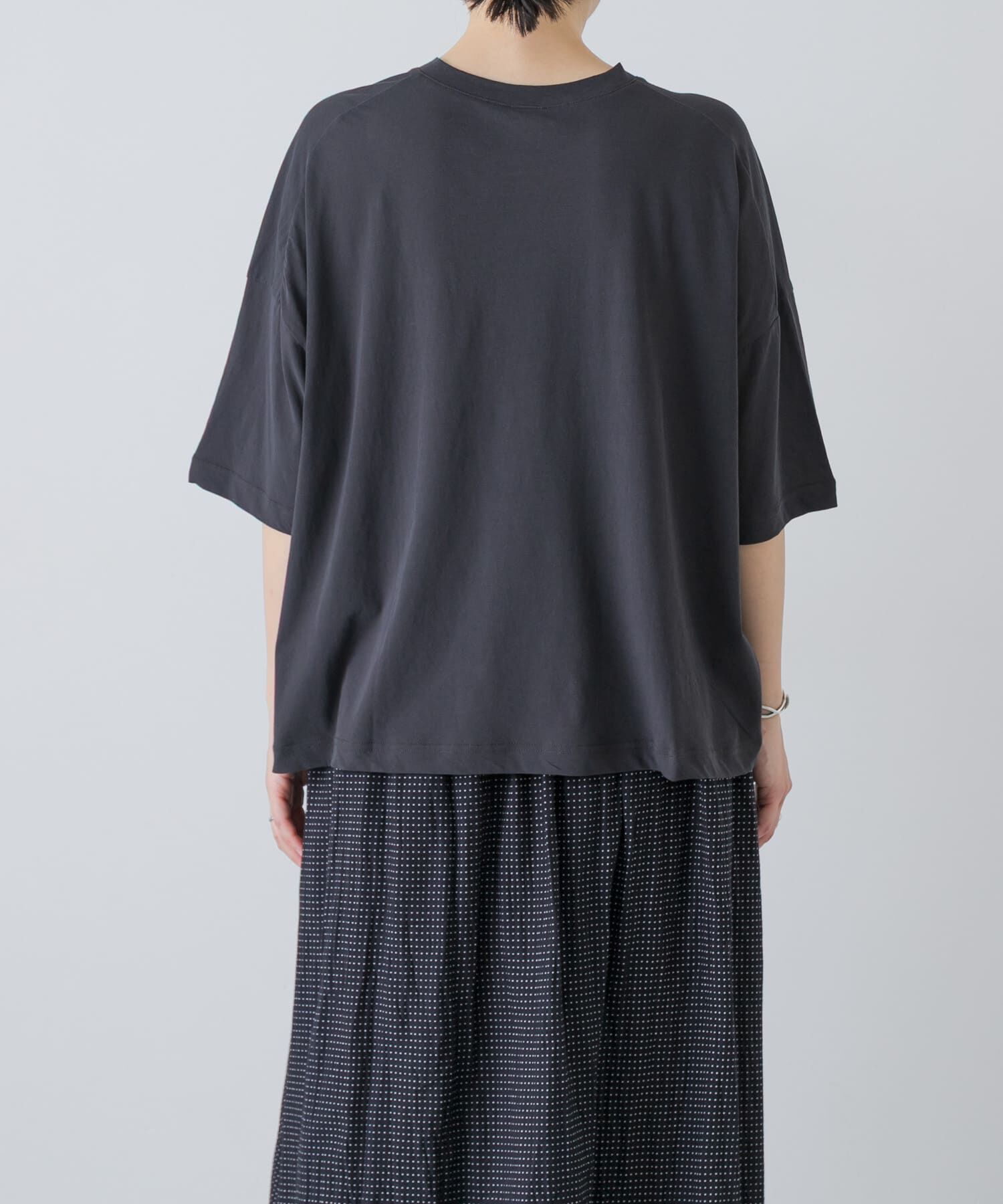 かぐれ「ハイツイストコットン半袖Tシャツ」|Tシャツ・カットソー|