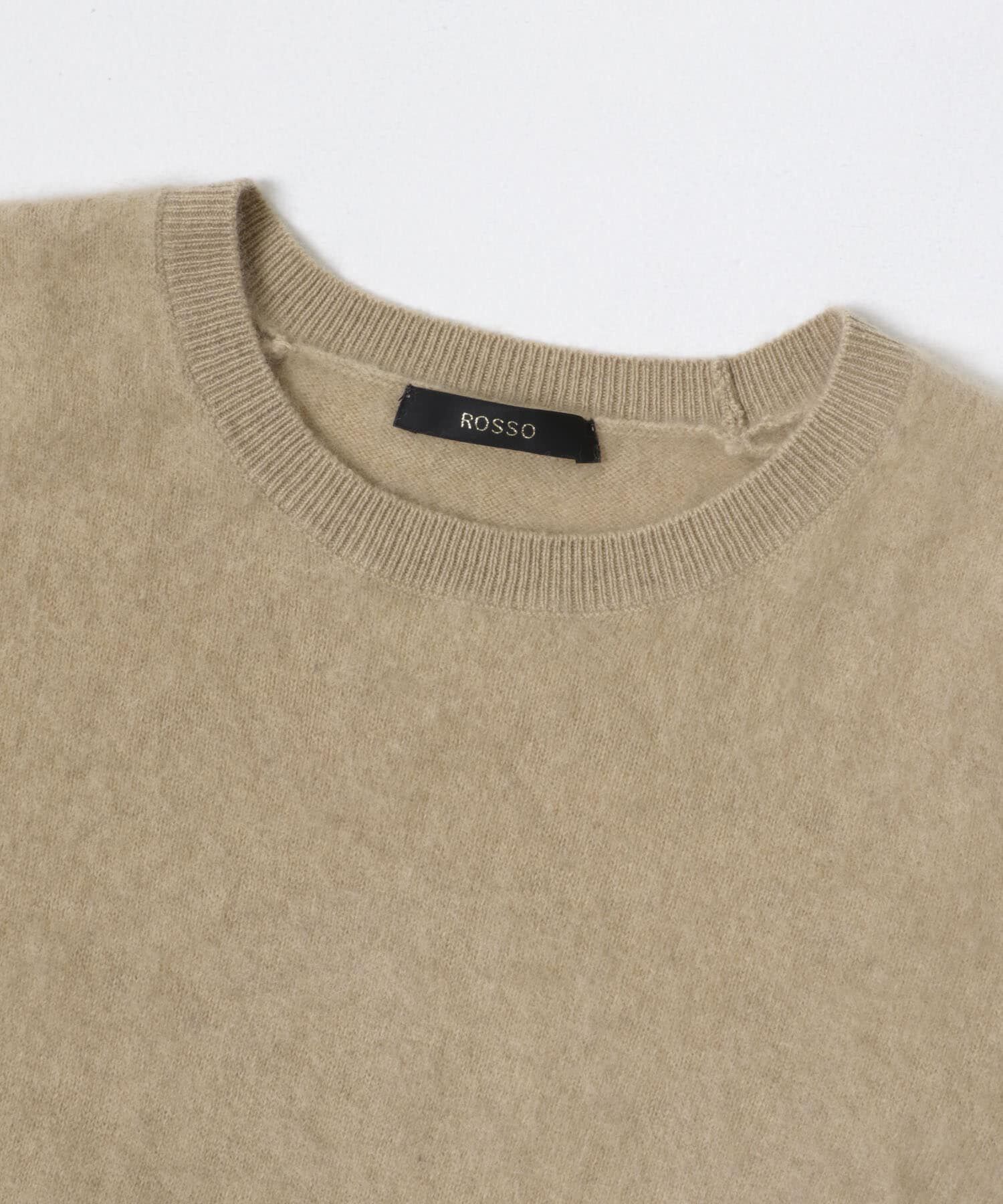 URBAN RESEARCH ROSSO「ストール付ハーフスリーブファーニット」|ニット・セーター|