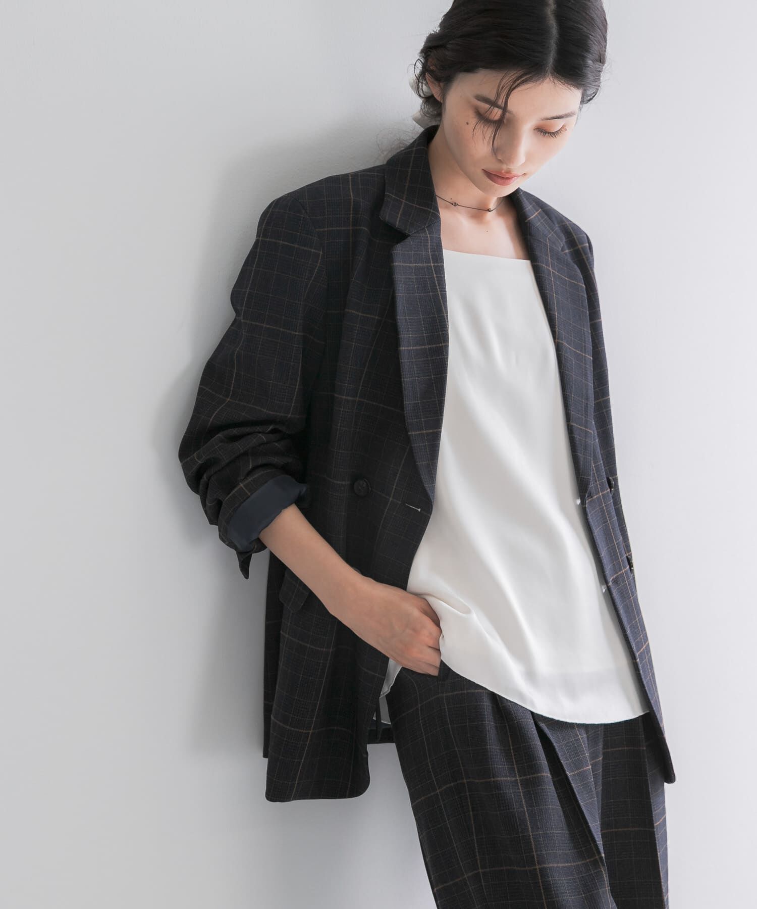 URBAN RESEARCH ROSSO「チェックテーラードフォルムジャケット」|その他|