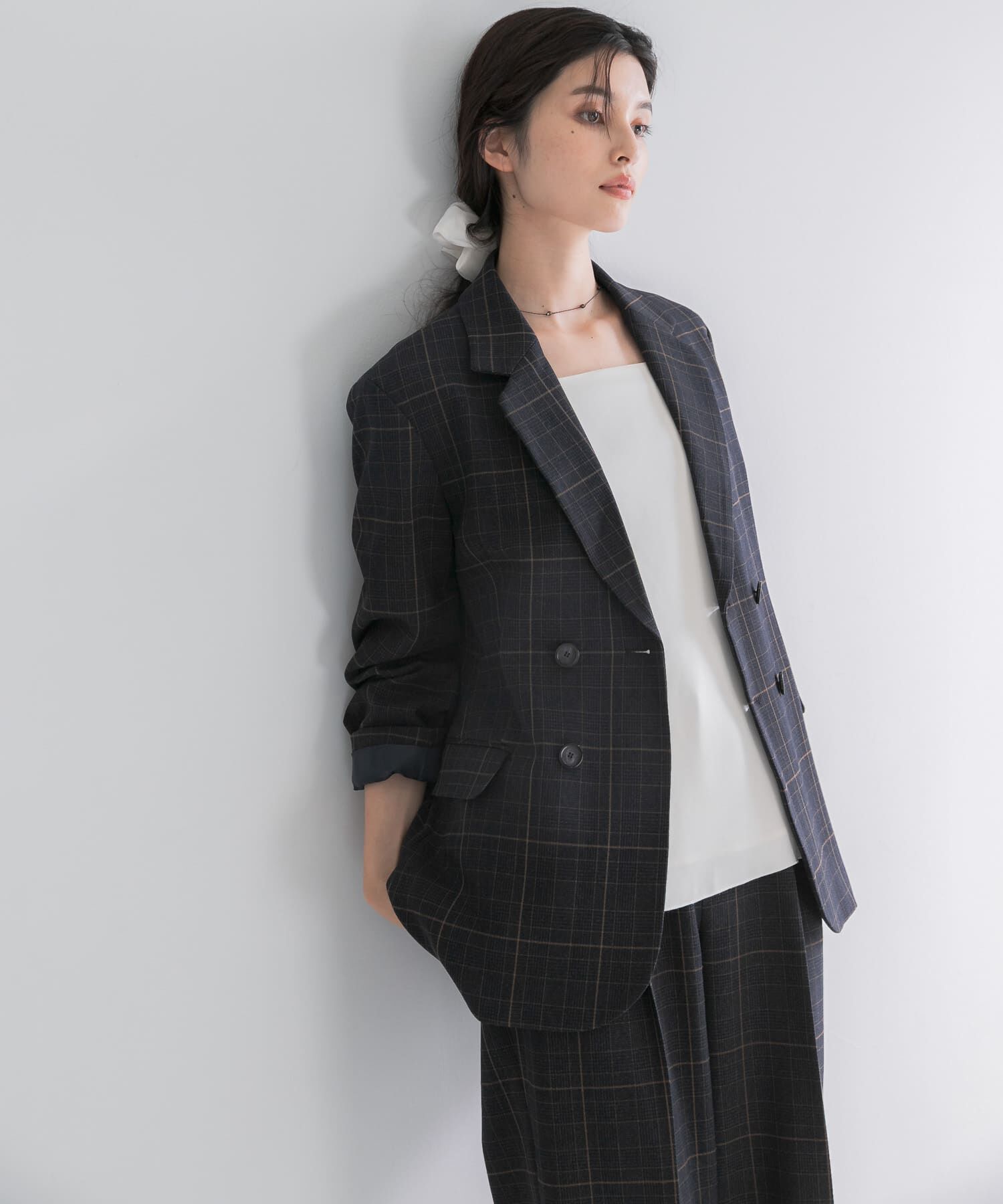 URBAN RESEARCH ROSSO「チェックテーラードフォルムジャケット」|その他|