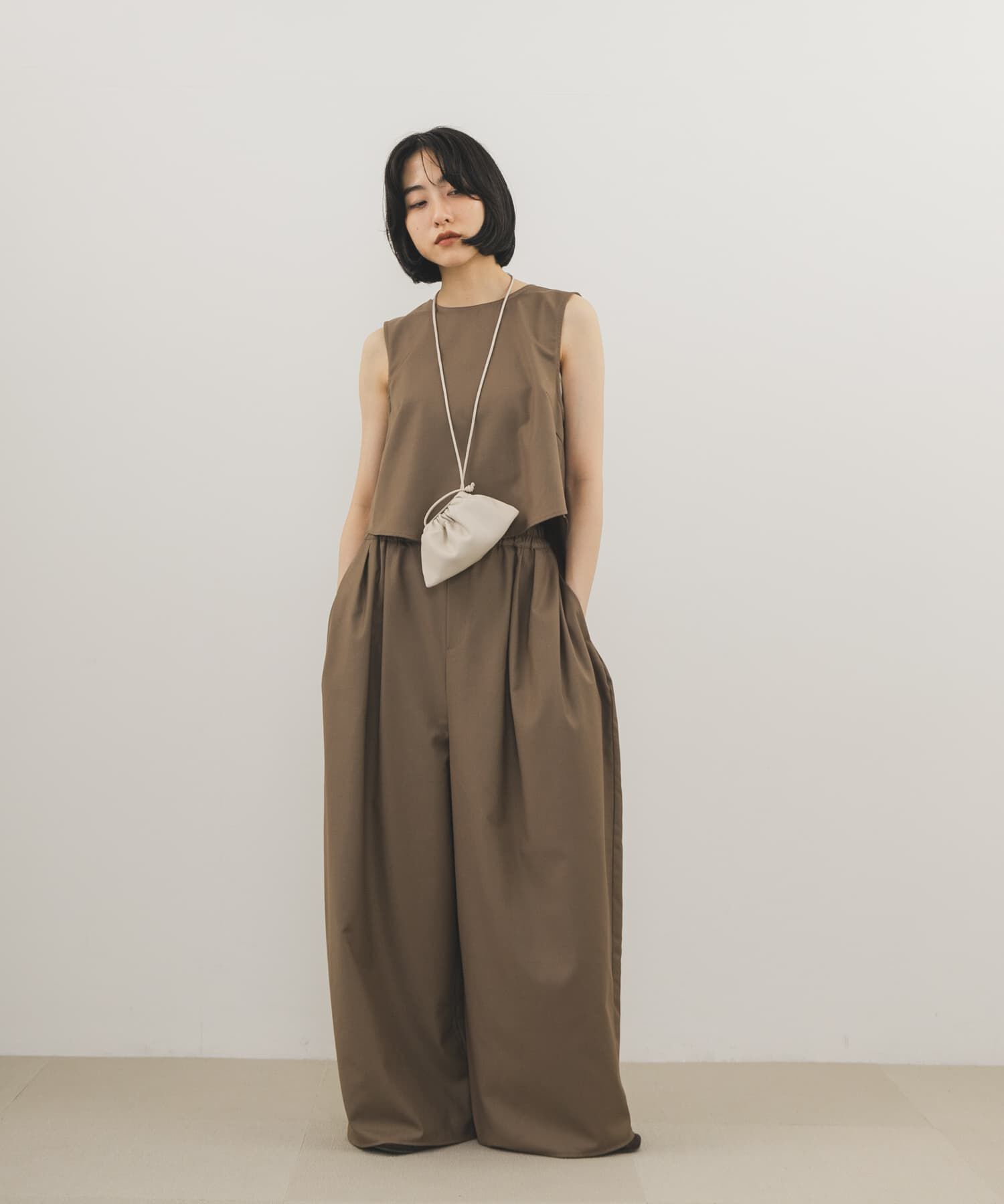  「巾着ネックショルダー」|ポーチ|