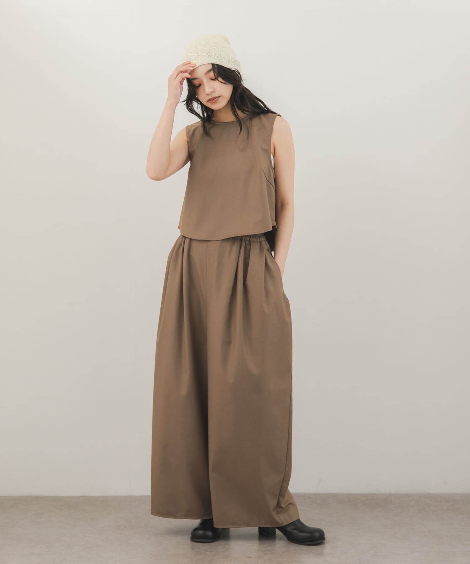  「ミニマルトップスSETワイドパンツ」|その他|