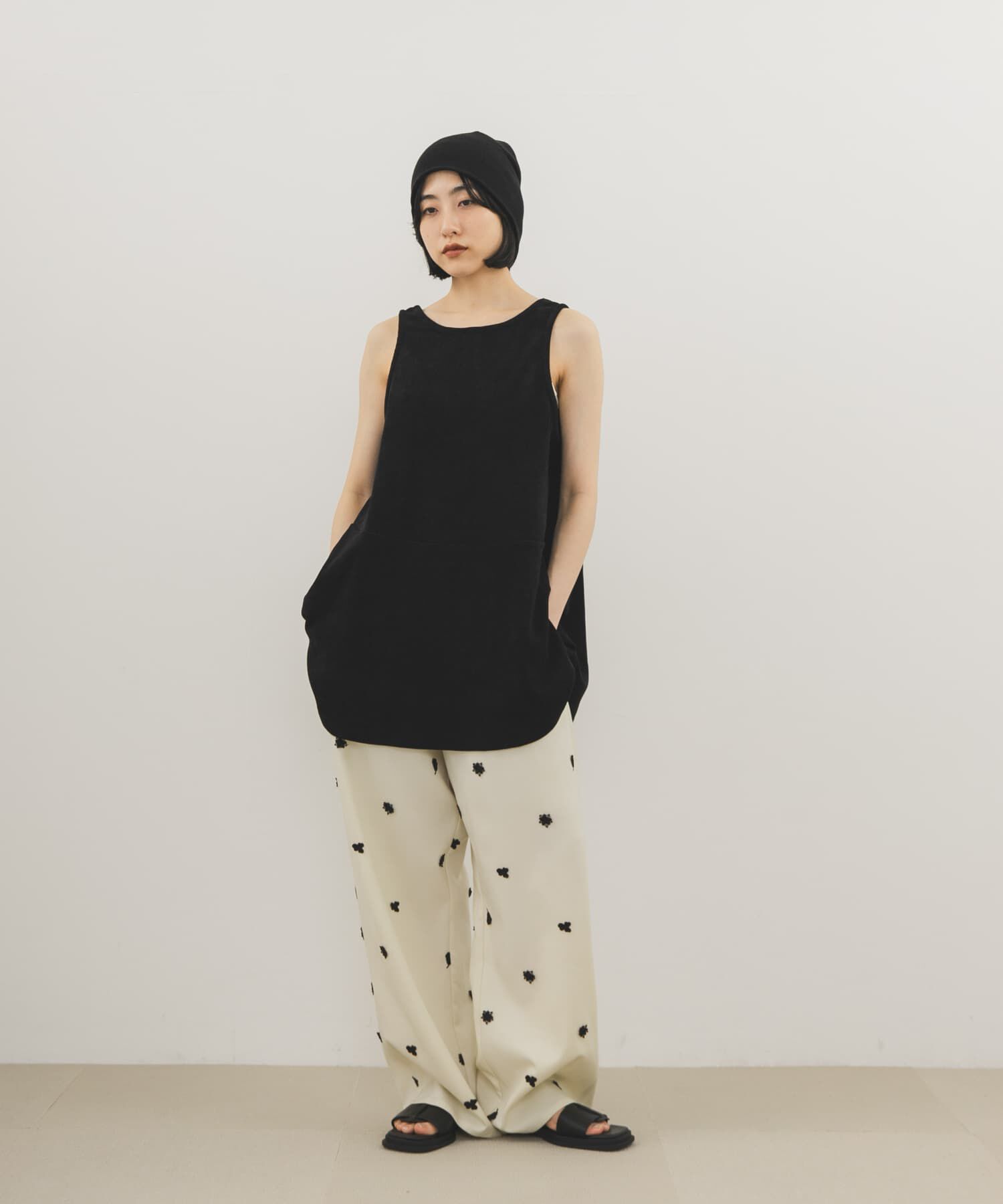  「シンプルニットビーニー」|ニット帽|