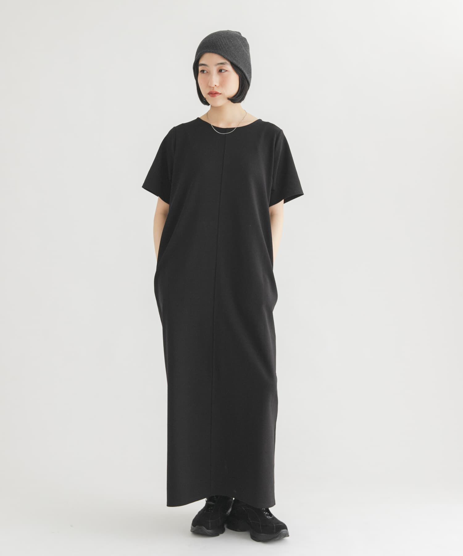  「シンプルニットビーニー」|ニット帽|
