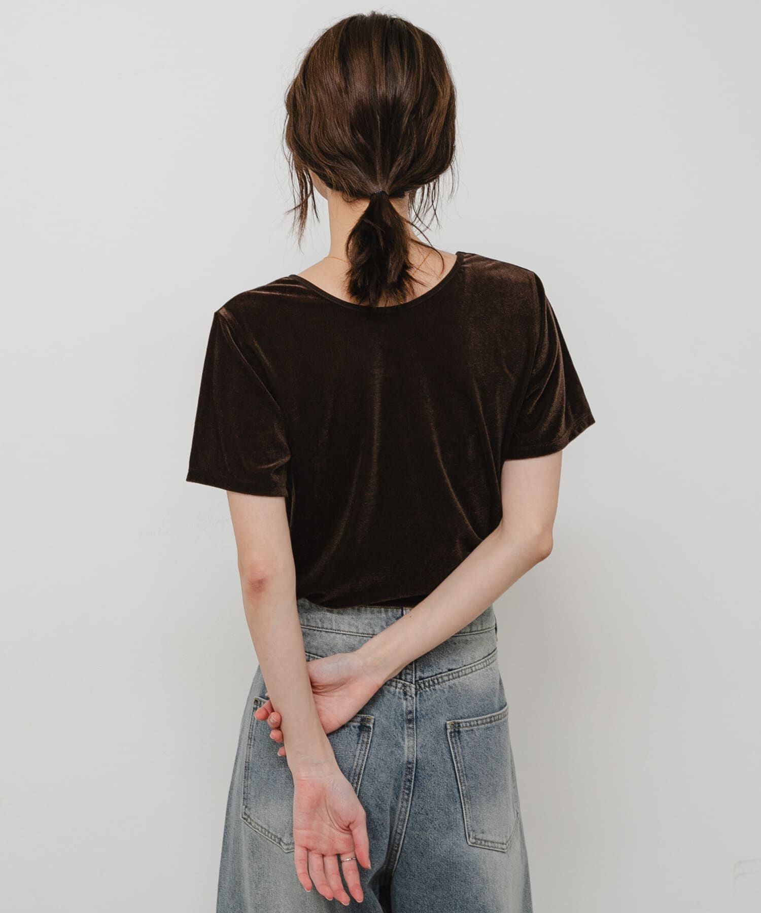 SENSE OF PLACE by URBAN RESEARCH「2WAYシシュウベロアTシャツ」|Tシャツ・カットソー|