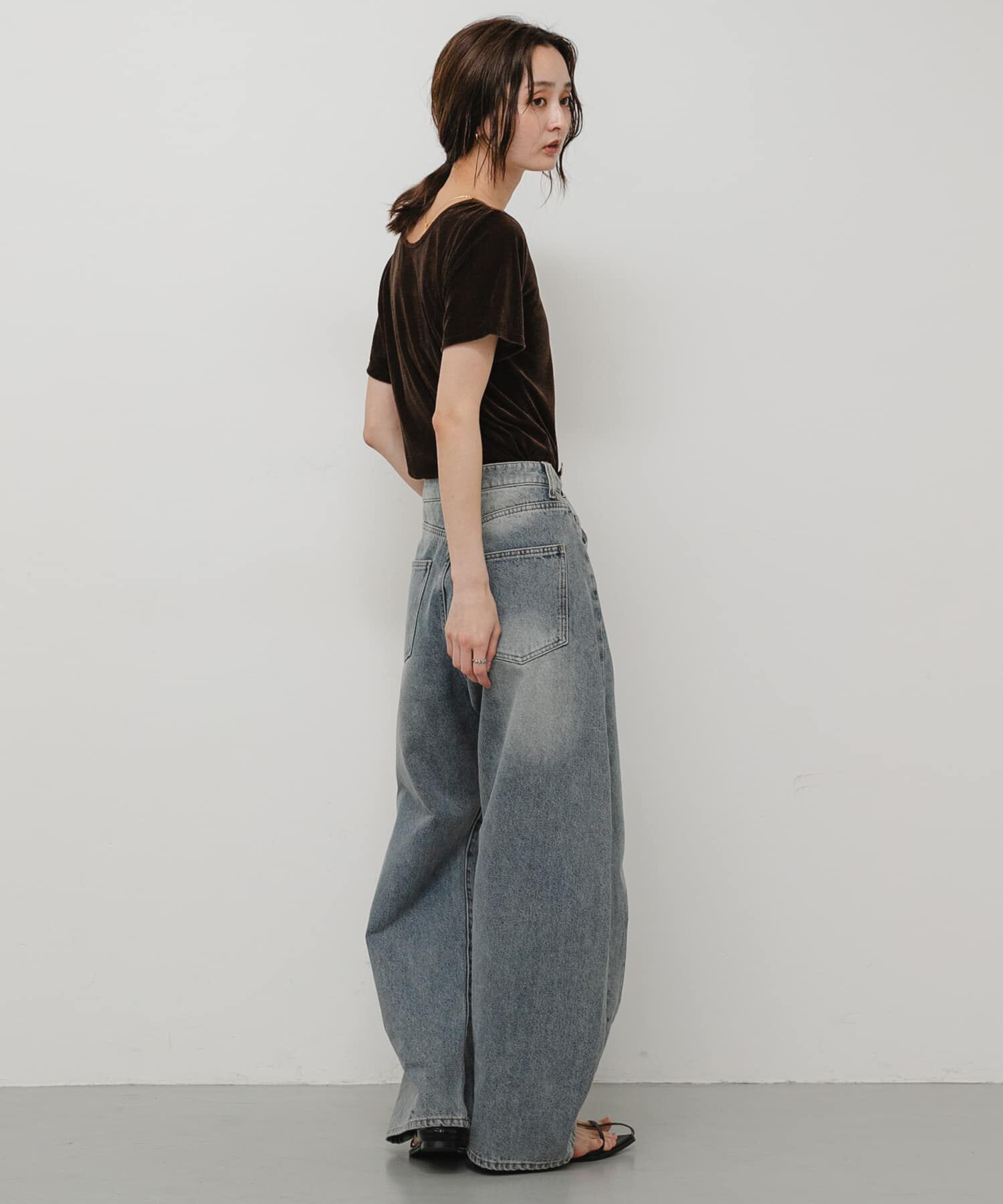 SENSE OF PLACE by URBAN RESEARCH「2WAYシシュウベロアTシャツ」|Tシャツ・カットソー|