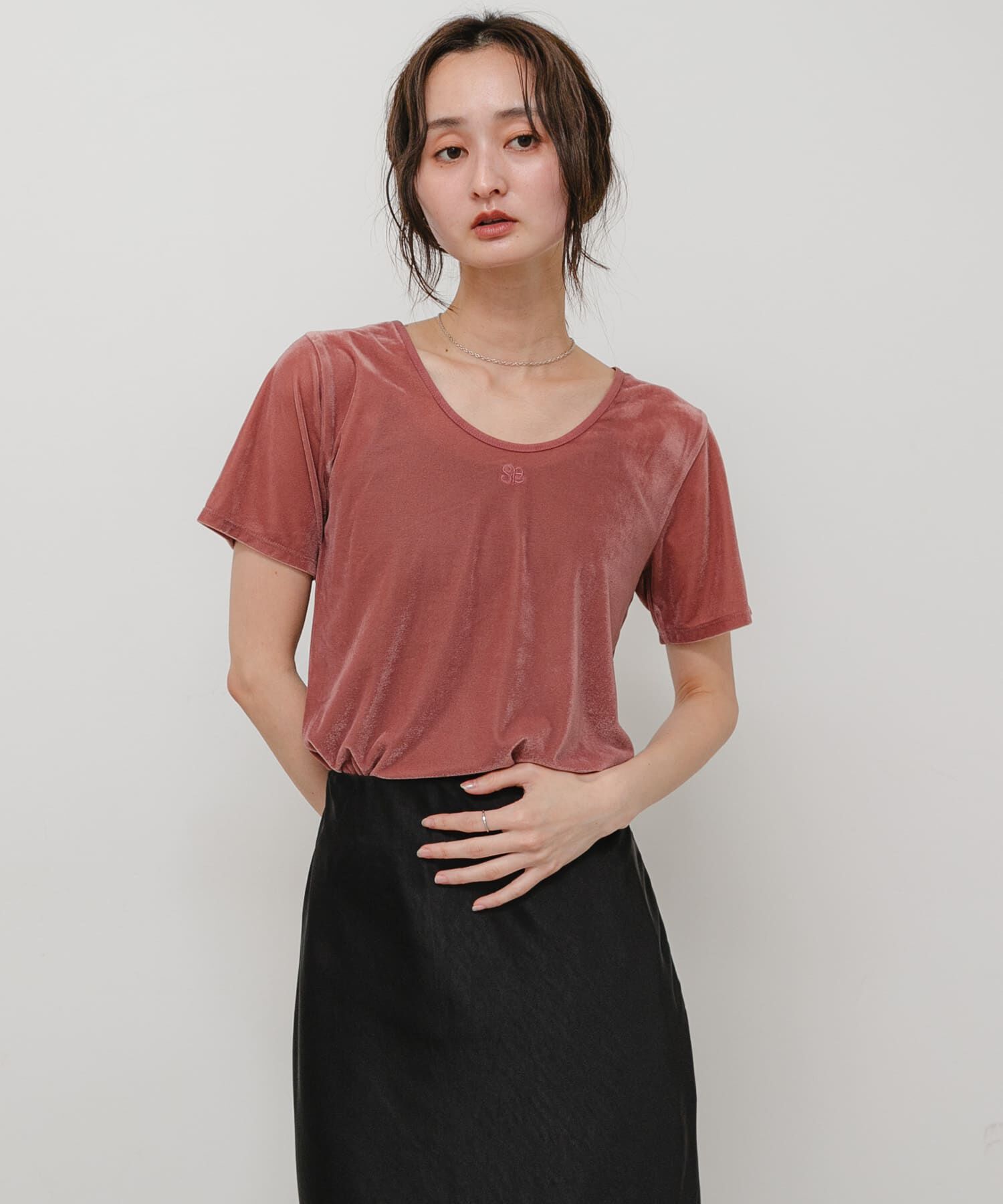SENSE OF PLACE by URBAN RESEARCH「2WAYシシュウベロアTシャツ」|Tシャツ・カットソー|