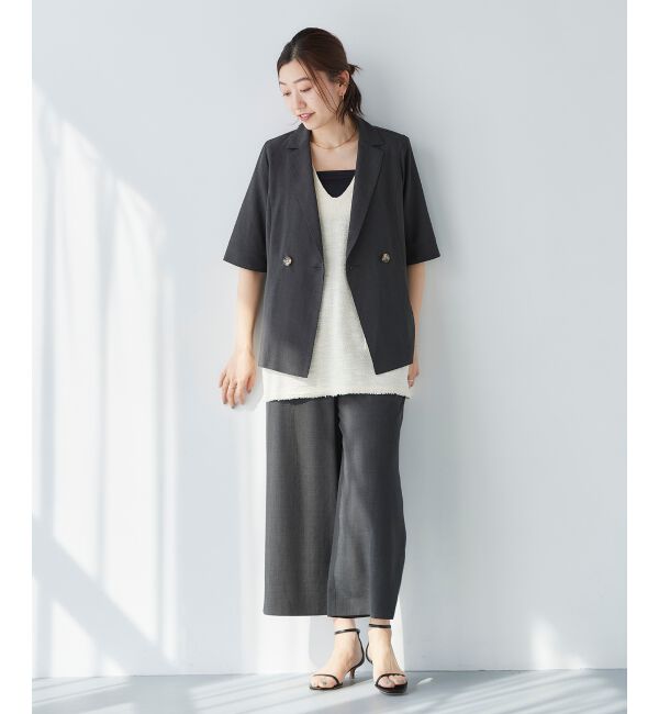 le.coeur blanc「《セットアップ対応》タンブラーブッチャータックワイドパンツ」|その他|