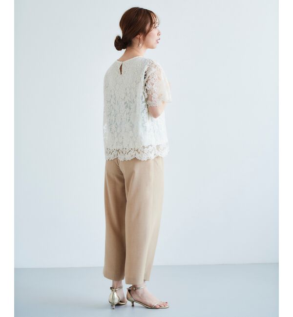 le.coeur blanc「《セットアップ対応》タンブラーブッチャータックワイドパンツ」|その他|