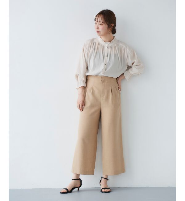 le.coeur blanc「《セットアップ対応》タンブラーブッチャータックワイドパンツ」|その他|