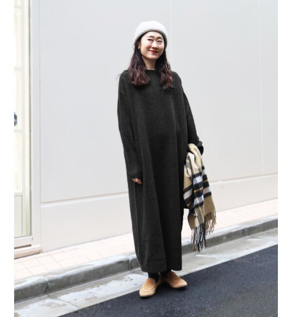  「ネックが選べるニットワンピース」|ワンピース|