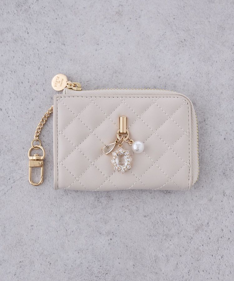 Maison de FLEUR「ビジューキーケース」|財布|ライトピンク