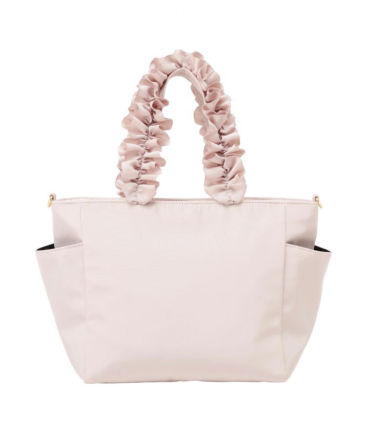 Maison de FLEUR「撥水加工フリルハンドル2Wayトートバッグ」|トートバッグ|