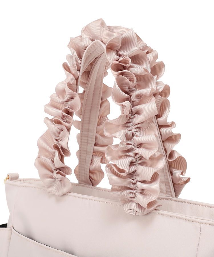 Maison de FLEUR「撥水加工フリルハンドル2Wayトートバッグ」|トートバッグ|