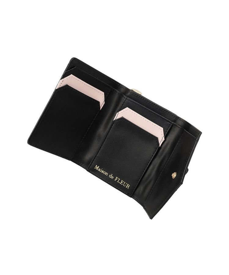 Maison de FLEUR「ロンバスキルトリボンウォレット」|財布|