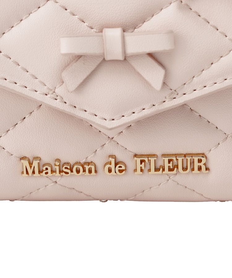 Maison de FLEUR「ロンバスキルトリボンウォレット」|財布|