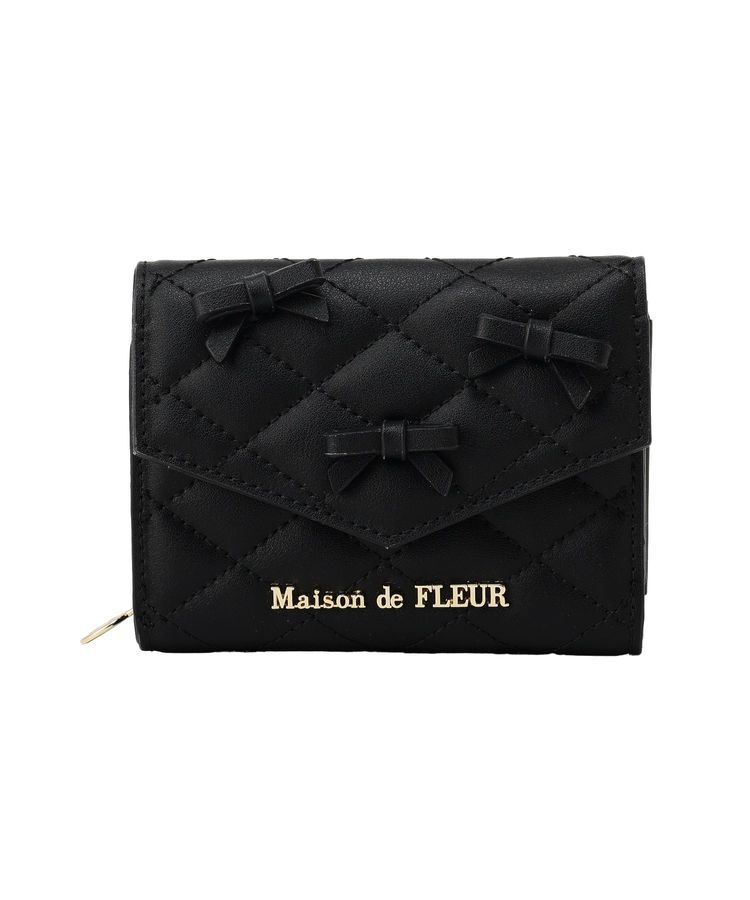 Maison de FLEUR「ロンバスキルトリボンウォレット」|財布|