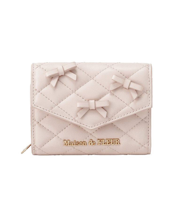 Maison de FLEUR「ロンバスキルトリボンウォレット」|財布|