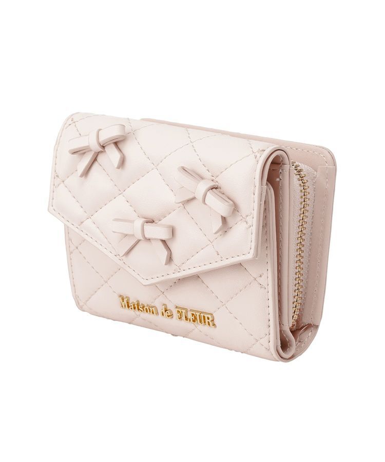 Maison de FLEUR「ロンバスキルトリボンウォレット」|財布|