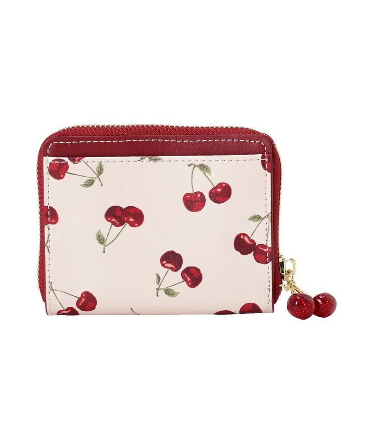 Maison de FLEUR「リーフ付きチェリーカードケース」|財布|