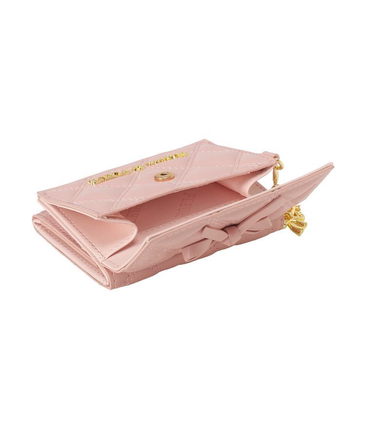 Maison de FLEUR「リボンチャームキルティングプチウォレット」|財布|