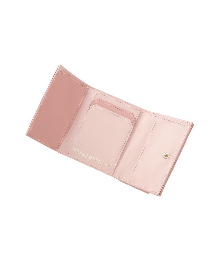 Maison de FLEUR「リボンチャームキルティングプチウォレット」|財布|