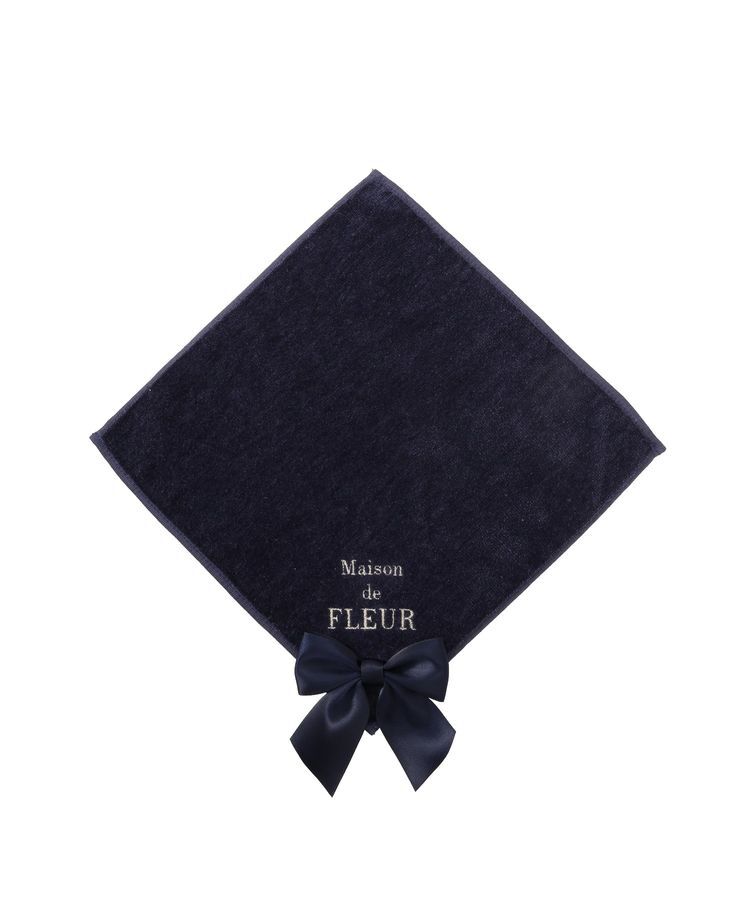 Maison de FLEUR「ビッグリボンタオルハンカチ」|ハンカチ|