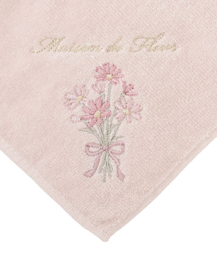 Maison de FLEUR「コスモス刺繍タオルハンカチ」|ハンカチ|