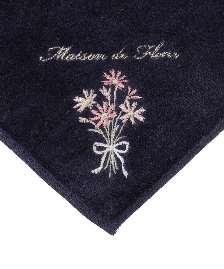 Maison de FLEUR「コスモス刺繍タオルハンカチ」|ハンカチ|