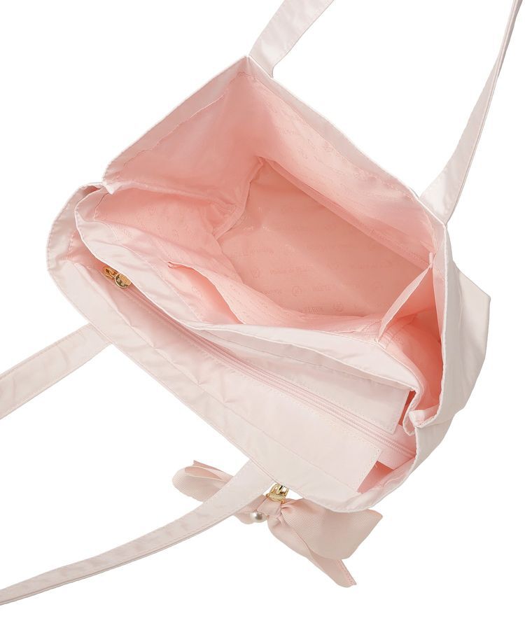 Maison de FLEUR「リボンチャーム付きマルチポケットトートバッグ」|トートバッグ|