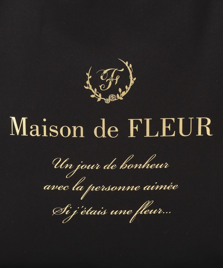 Maison de FLEUR「サテンフリルスクエアトートバッグ」|トートバッグ|