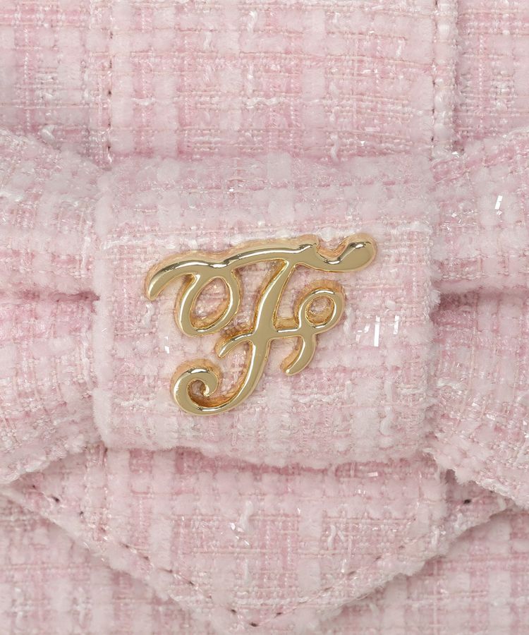 Maison de FLEUR「ツイードFリボンミニウォレット」|財布|