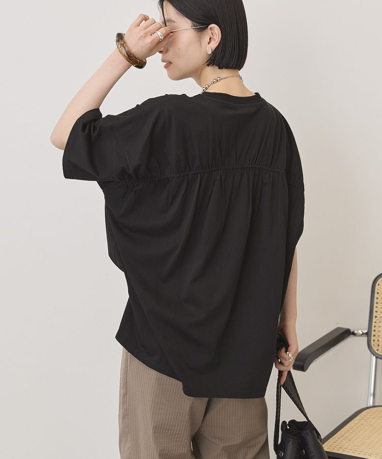 AMERICAN HOLIC「バックギャザーコクーンカットプルオーバー」|Tシャツ・カットソー|Black