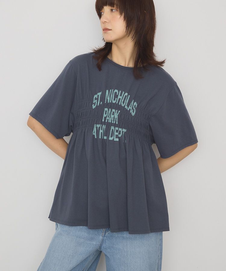 AMERICAN HOLIC「シャーリングプリントTシャツ」|Tシャツ・カットソー|