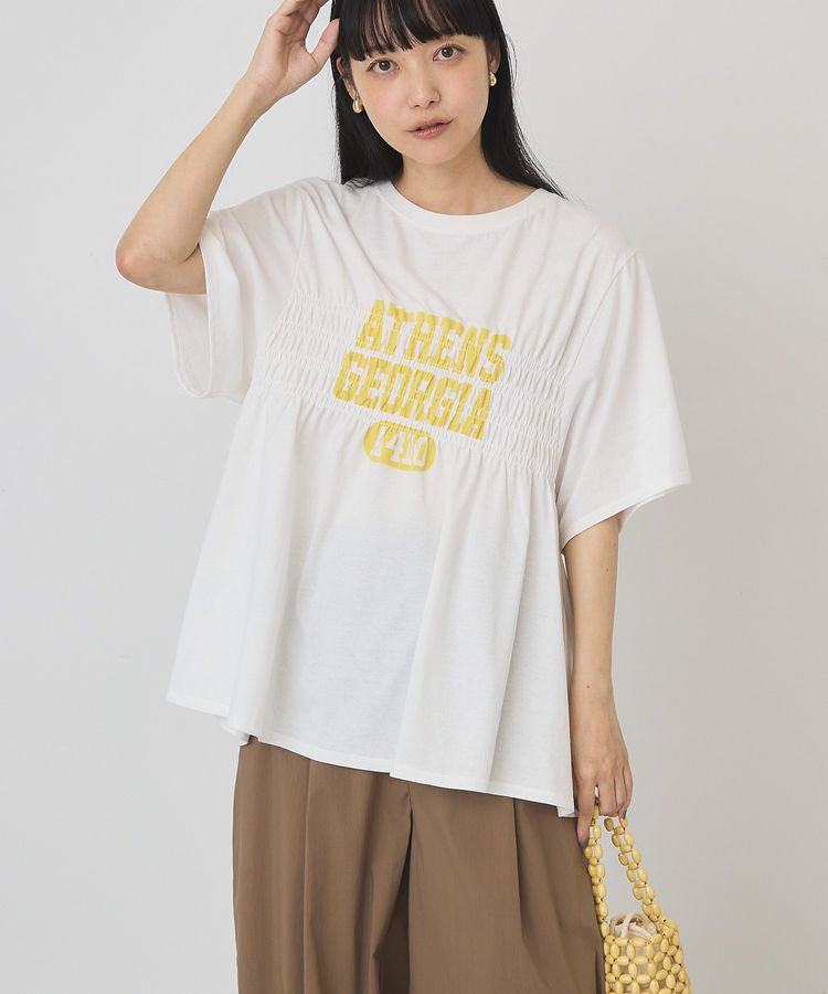 AMERICAN HOLIC「シャーリングプリントTシャツ」|Tシャツ・カットソー|