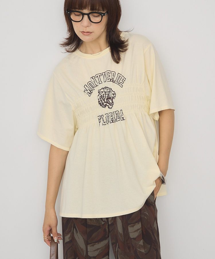 AMERICAN HOLIC「シャーリングプリントTシャツ」|Tシャツ・カットソー|