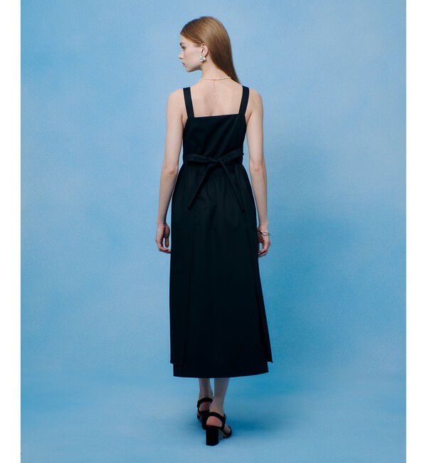 LOULOU WILLOUGHBY「コットンサテンエプロンワンピース」|ワンピース|