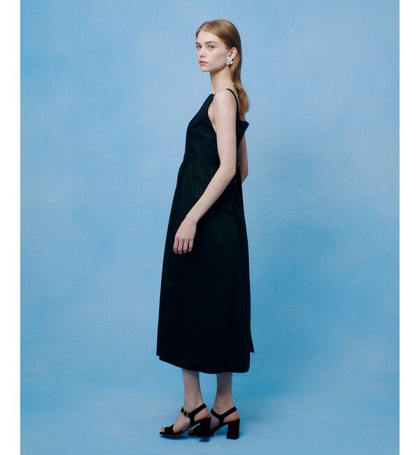 LOULOU WILLOUGHBY「コットンサテンエプロンワンピース」|ワンピース|