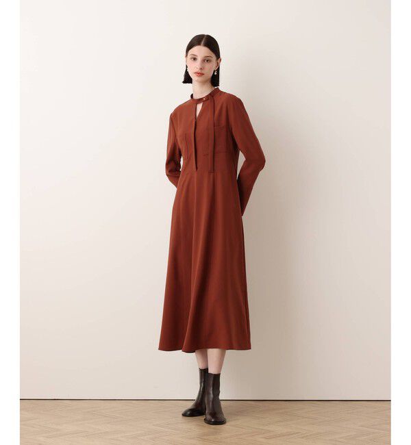 allureville「アシンメトリーボウタイワンピース」|ワンピース|