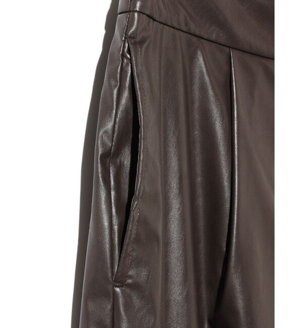 MIDIUMISOLID「MIDIUMISOLID for Ladies シンセティックレザーショートパンツ」|その他|
