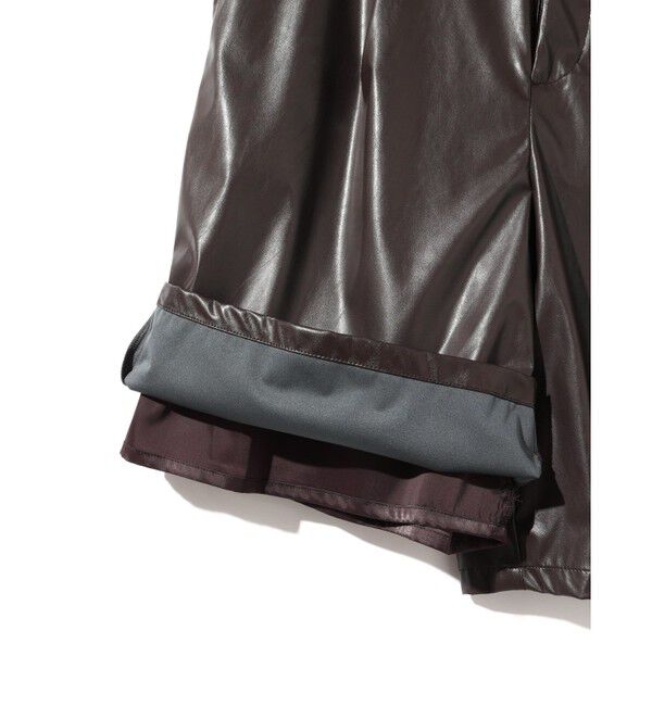 MIDIUMISOLID「MIDIUMISOLID for Ladies シンセティックレザーショートパンツ」|その他|